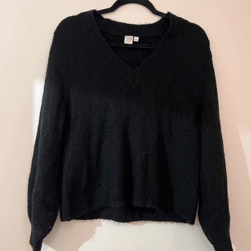 Women's Black V-Neck Sweater size XS